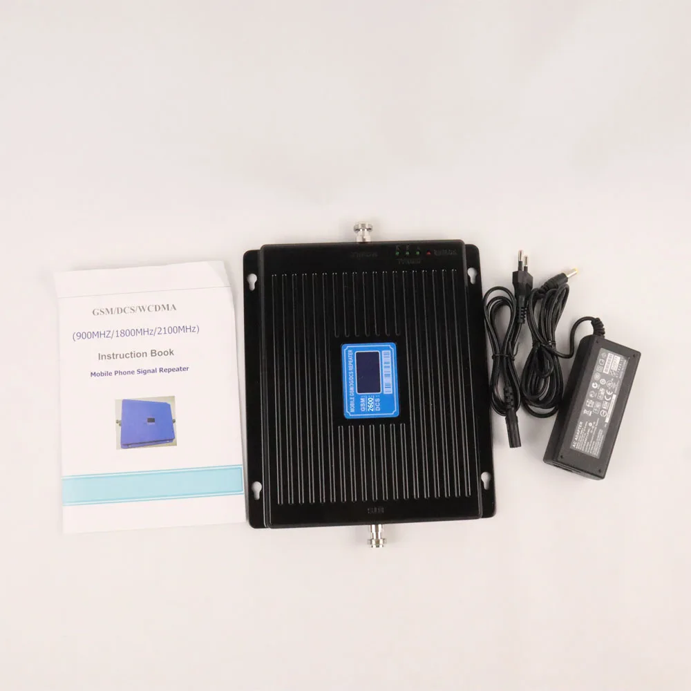 ZQTMAX 75dB 2G 3G 4G Booster gsm Repeater UMTS Network Tri Band DCS 1800 LTE 2600 Signal Amplifier 900 cell phone signal booster