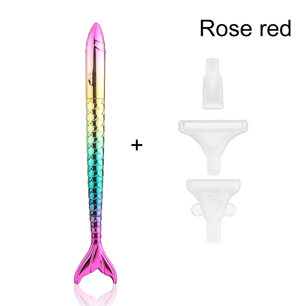 Русалка 5D алмазная картина точечная ручка-аппликатор DIY пошивное ремесло инструмент для вышивки крестиком аксессуары для вышивания Русалка точечная ручка-аппликатор - Цвет: rose red