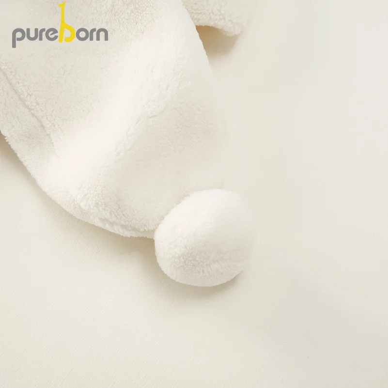Зимние шарфы Pureborn для маленьких мальчиков флисовые с помпонами и ушками девочек