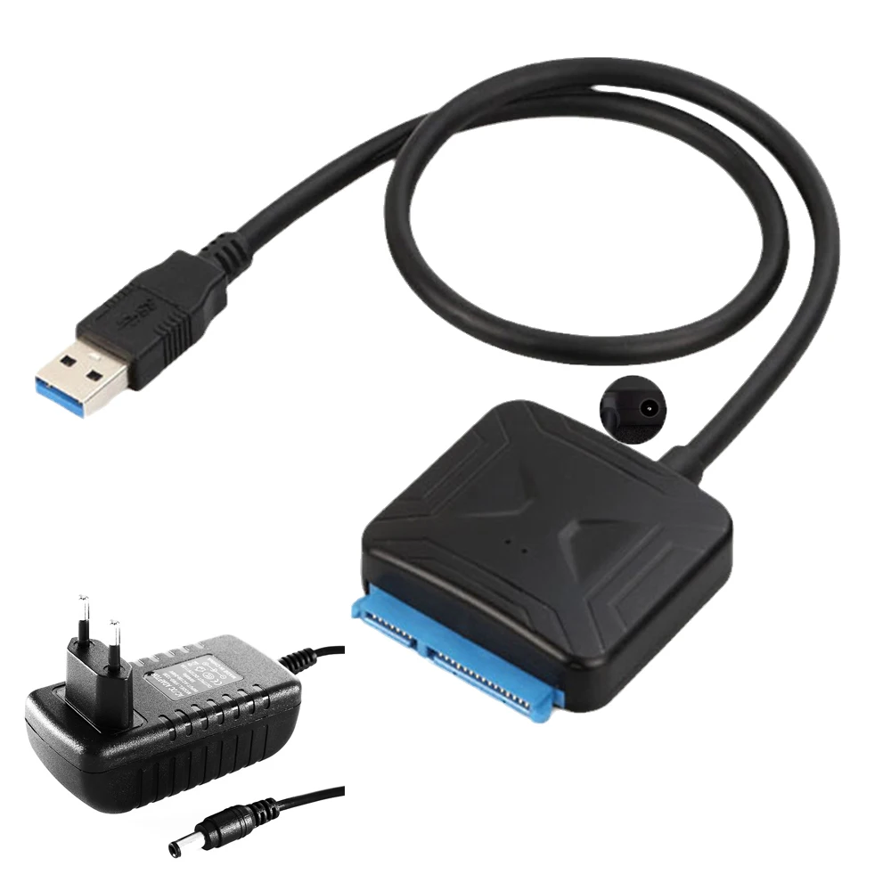 USB 3.0 SATA Adapter Cable with 12V2A Power Supply for 2.5/3.5 Inch HDD/SSD Support Description Image.This Product Can Be Found With The Tag Names Computer Cables Connecting, Computer Peripherals, PC Hardware Cables Adapters, Sata to usb adapter converter