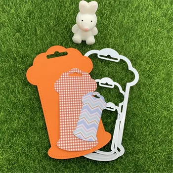 

3pcs price tag Apparel ribbon Wire Metal Cutting Dies Scrapbooking Paper Craft Handmade Card Album Punch Art Cutter Die