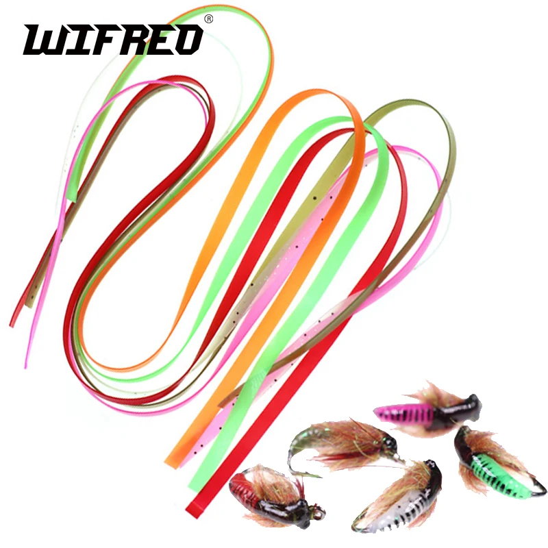 Wifreo 20pcs Scud Caddis Fly Pupa Nymph Worm Body Wrap 3mm Width