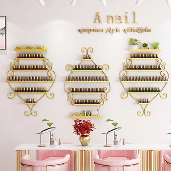 

Nordic nail polish rack multi-layer display rack wall shelves nail polish shop wall organizer and storage dropshipping