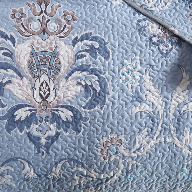 2020 Европейский покрывало для кровати стеганое с принтом хлопок сшитое