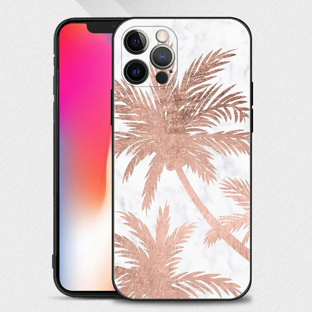 Beautiful Rose Bling Picture Silicone Case For Apple iPhone 13 12 11 Pro Max XS Max XR X 7 8 Plus 13 12 Mini 6S SE 2020 Shell B12