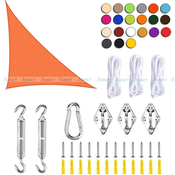 

5x5x7.1m Triangle UV Block Sun Shade Sail Perfection Outdoor Patio Garden hiking camping car parking 16x16x23.5ft accessories