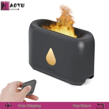 

2021New Flame Air Humidifier Essential Oil Diffuser Aroma Ultrasonic Mist Maker Home Room Aromatherapy humidificador Bedroom