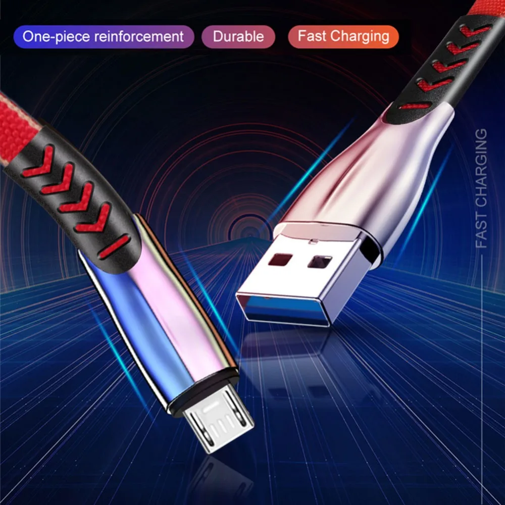 Micro USB кабель 3A Быстрая зарядка USB синхронизация данных нейлон мобильный телефон зарядное устройство кабель для samsung Xiaomi sony htc LG кабель для телефона Android