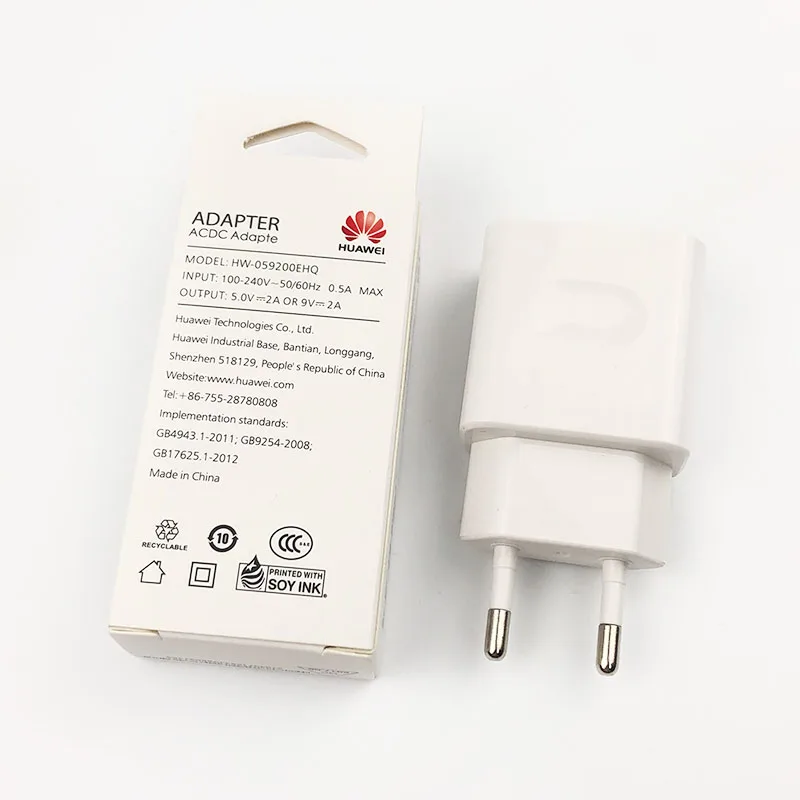 Original Huawei 20 Lite Quick Charger QC2.0 EU Fast Charging 2A USB Type C for Nova2 2i 3 3i 4 P10 P20 lite Honor play 9|Mobile Phone Chargers| - AliExpress