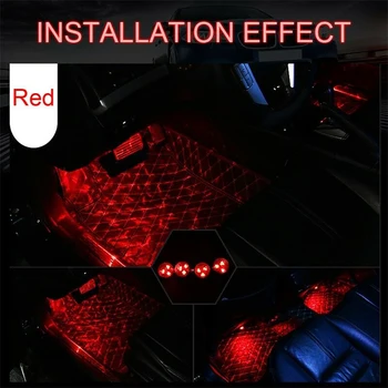

Sound Control Atmosphere light Interior Seat Ambient Decoration Multi Colors LED