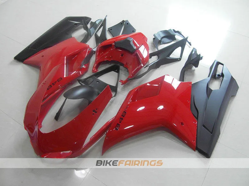 ABS литья под давлением КУЗОВ Полный обтекатели наборы Подходит для Ducati 1098 848 1198 2007 2008 2009 2010 2011 2012 приятный красный черный