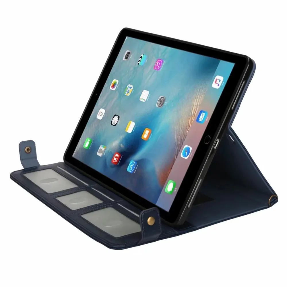 Стильный кожаный чехол-подставка для iPad Pro 12,9 с ручным плечевым ремнем, защитный чехол+ пленка
