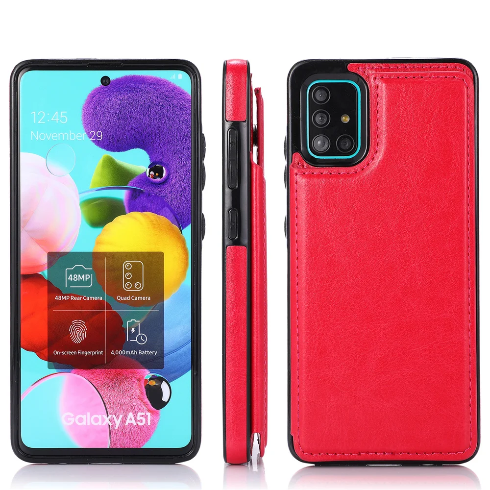 Flip Leather Cover For Samsung Galaxy A52 A72 A12 A32 A42 A51 A71 A21S A22 A82 A81 A91 A50 A40 A30 A20 S A10 E Cards Wallet Case silicone cover with s pen