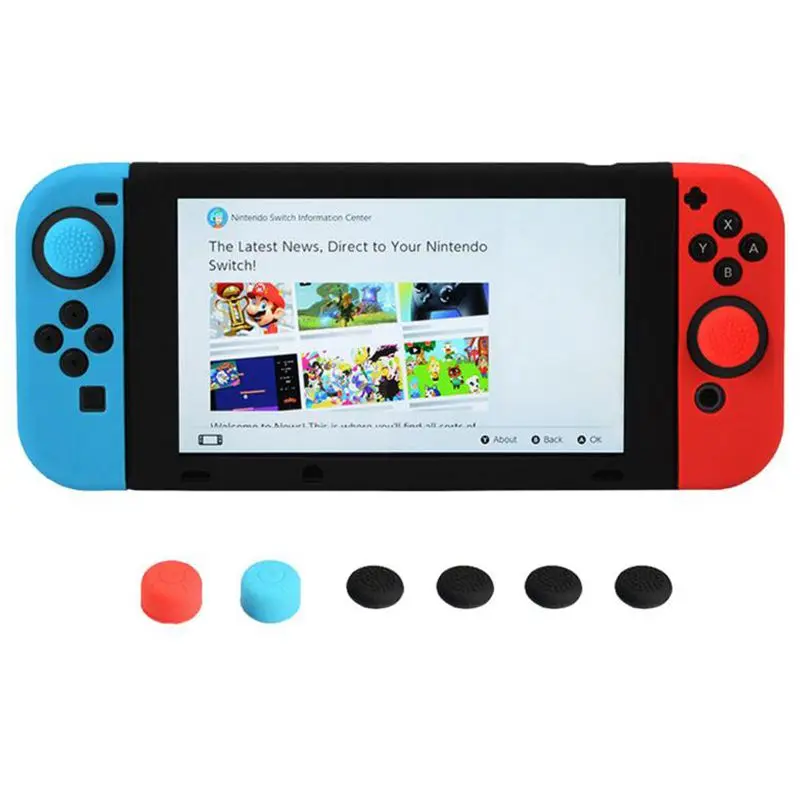 11 в 1 силиконовый чехол для Nintendo Switch NS консоль защитный чехол для кожи с держателем крышки для JoyCon