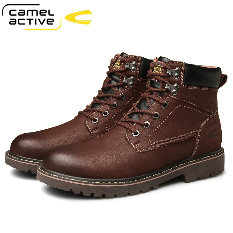 Мужские уличные ботинки Camel Active натуральная кожа Нескользящие резина