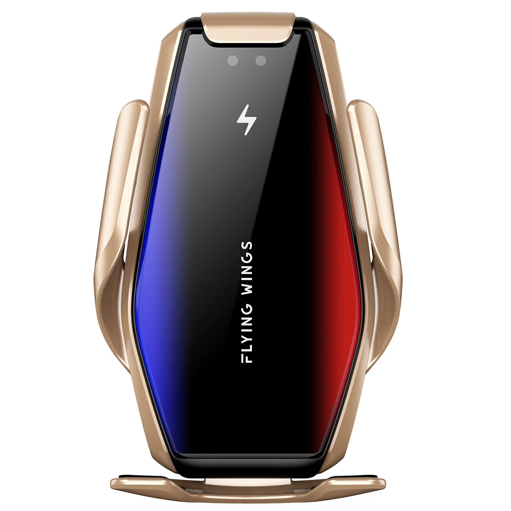 15Super Capacitor Car Wireless Charger Automatic Clamp 15W Fast Charge Mount 