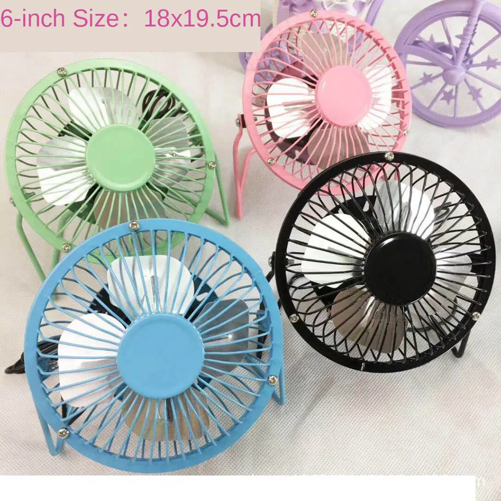 Portable Small Desk Fan 4 Blades Cooler Cooling Fan USB Charging Mini Fans Operation Super Mute Silent PC / Laptop / Notebook