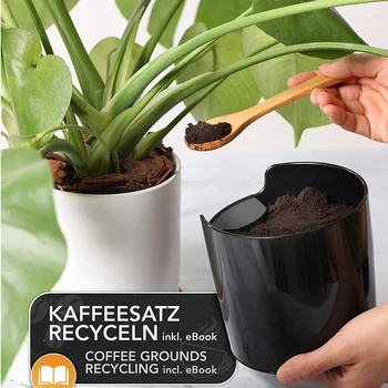 

Espresso Machine Anti Slip Recycling Easy Clean Knock Box Deep Coffee Grind Barista Shock Absorbent Waste Storage ABS Dump Bin