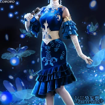 

Anime!Identity V Doctor Emily Dale Midsummer Fireflies Vintage Slim Dress Sexy Uniform Cosplay Costume Party Suit Free Shipping