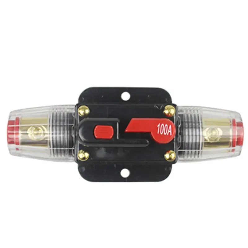 Car Audio 20A/80A/100A Circuit Breaker Manual Reset Switch Fuse Holder Style
