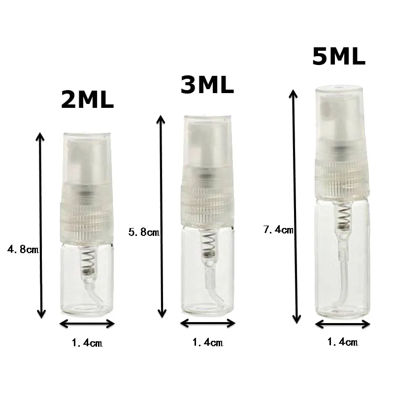 20 шт. многоразового 2 мл 3 5 мини эфирные масла стекло распылитель бутылка для воды пустые флаконы для духов духи распылитель дорожные