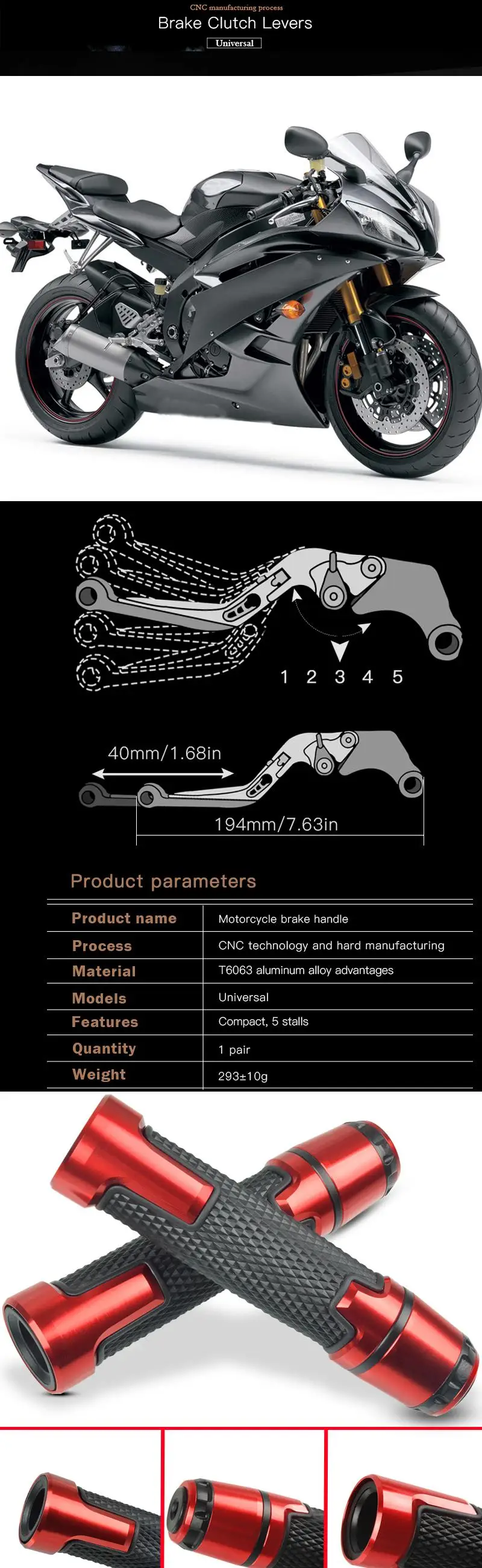 Для YAMAHA FZ6N 1998-2003 CNC алюминиевые аксессуары для мотоциклов регулируемые складные тормозные рычаги сцепления и ручки для руля