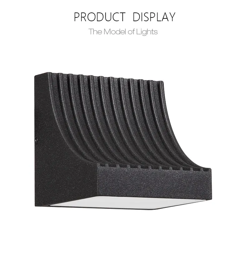 IP65 Waterproof Outdoor Light Industrial Wall lamp Aluminum US CREE LED 12W AC85-265V 220-240V Garage fence Stair Pathway Yard