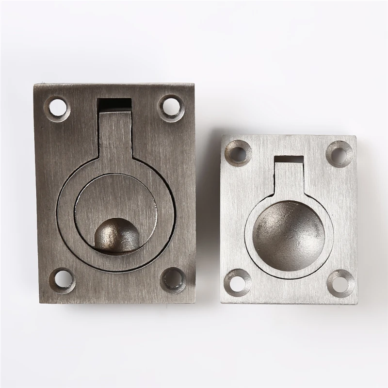 

Practical Stainless Steel Invisible Handle Embedded Pull Ring Sliding Door Cabinet Wardrobe Door Knobs Household Hardware