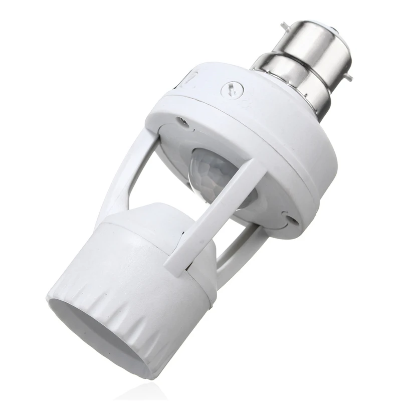 CLAITE AC110-240V B22 к E27 светодиодный инфракрасный датчик движения из PIR винт база держатель лампы переключатель гнездо PBT для украшения дома управление