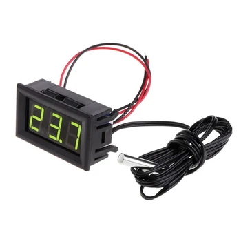 

12V LED Display Digital Temperature Meter -50°C to +110°C Thermometer Sensor Car Accessories LED Modules Equipments