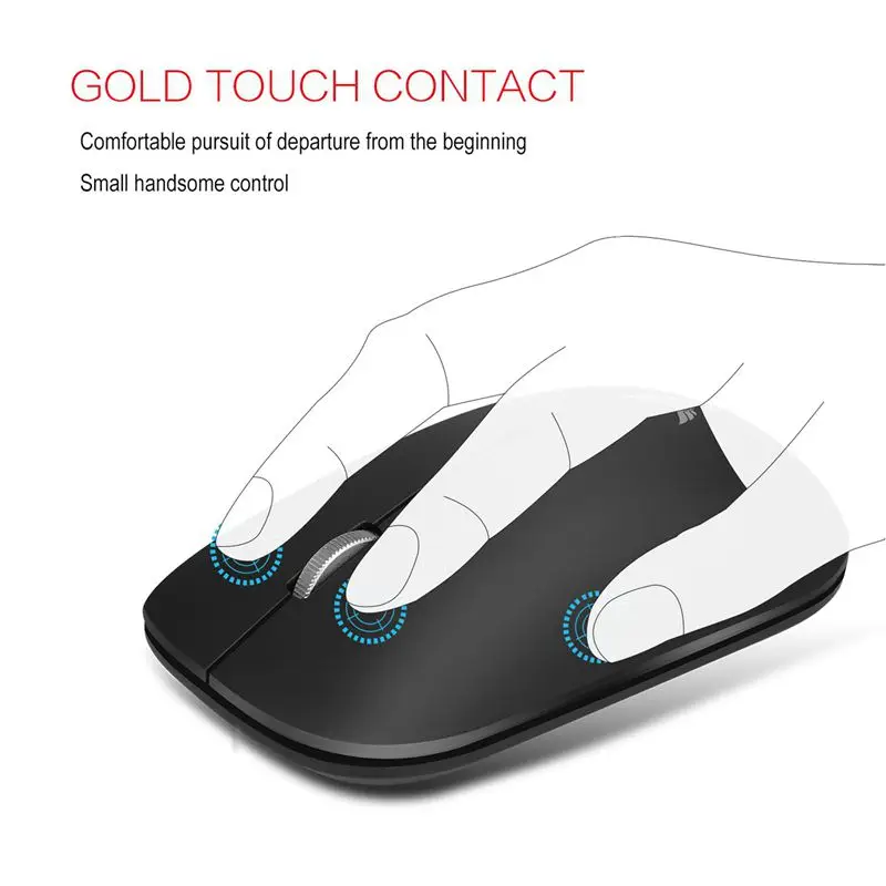 T20 2.4Ghz Wifi Wireless Mouse 1600DPI 3 Keys Gamer Gaming Mouse Ergonomic Optical Mouse for PC Laptop Computer