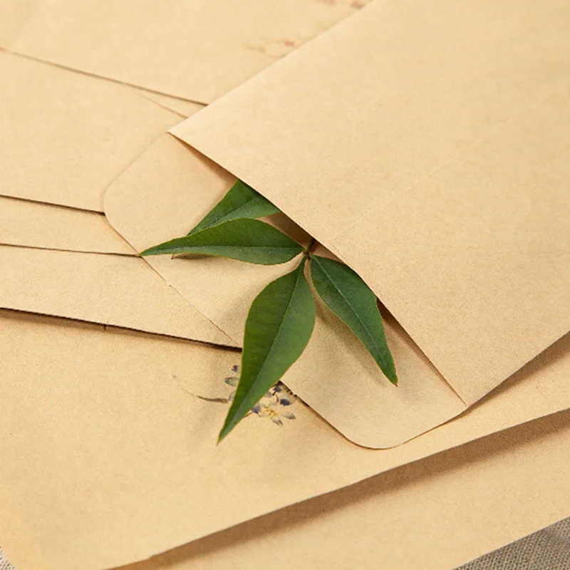 10 шт./компл. DIY олень конверт милый ретро крафт бумажные конверты подарочная карта офисные канцелярские принадлежности поставщик 4 стиля