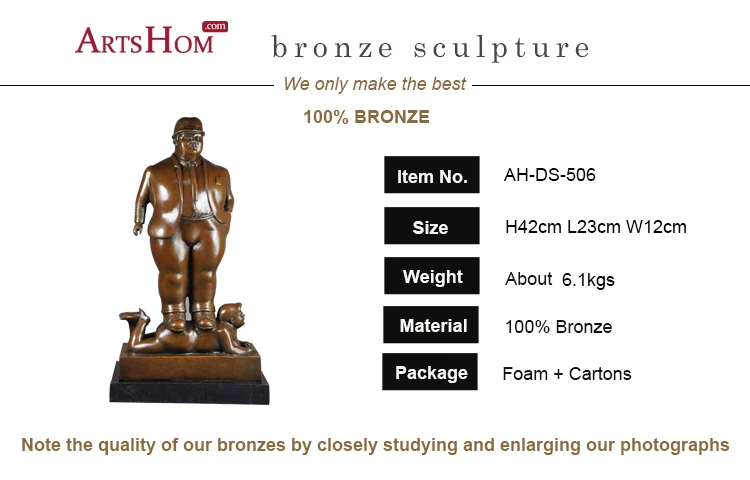 Botero Бронзовая статуя знаменитого толстяка на толстой женщины скульптура для домашнего декора