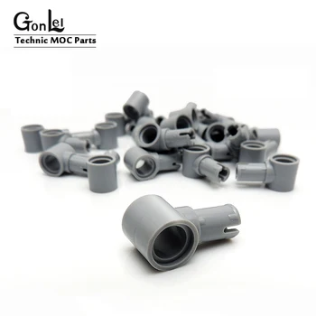 

100Pcs/lot Technic Pin Connector Hub with 1 Pin with Friction Ridges Lengthwise Bricks Parts Compatible with 15100 Particles Toy