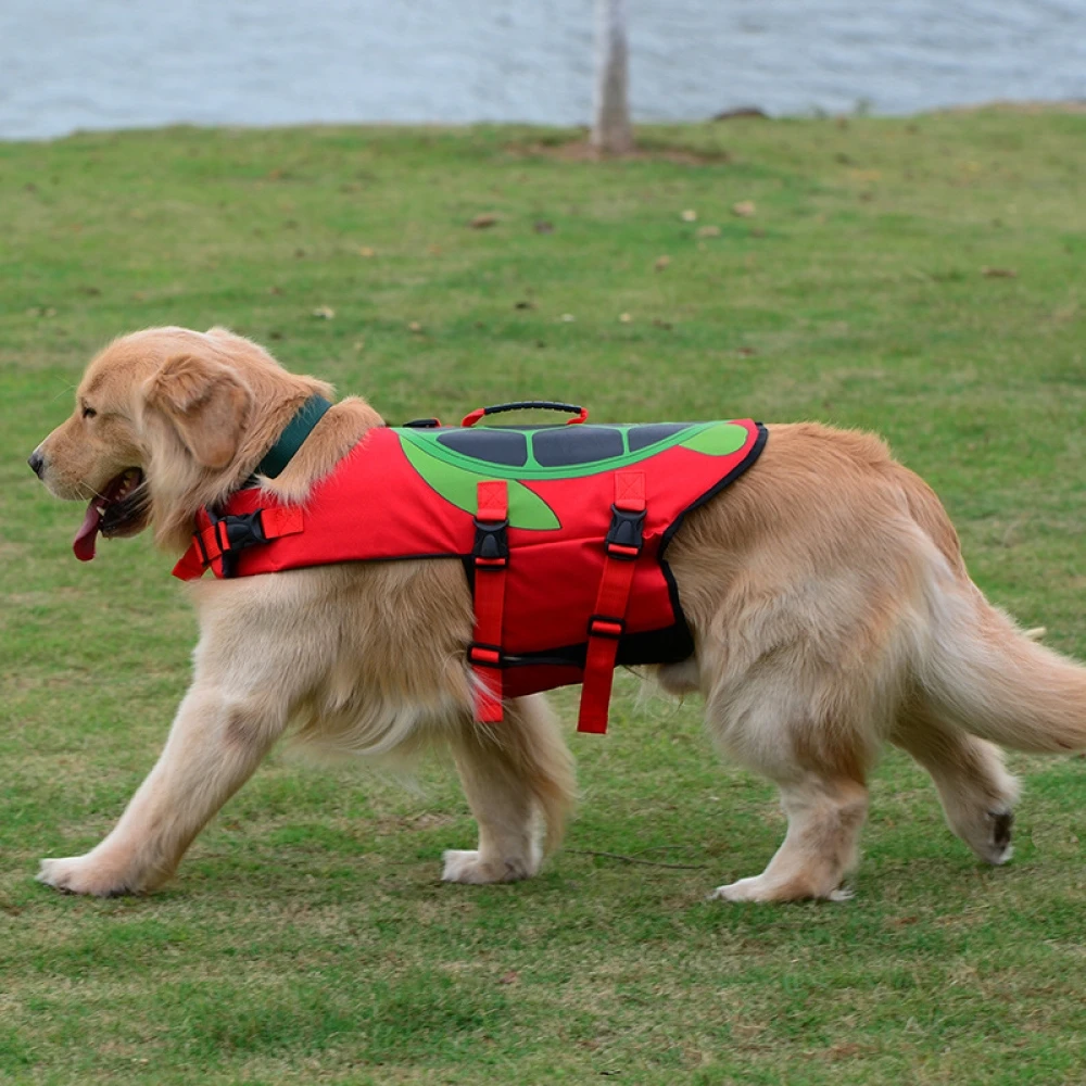 Pet Dog Life Jacket Safety Clothes Life Vest Collar Harness Saver Pet Dog Swimming Preserver Summer Swimwear Mermaid Shark
