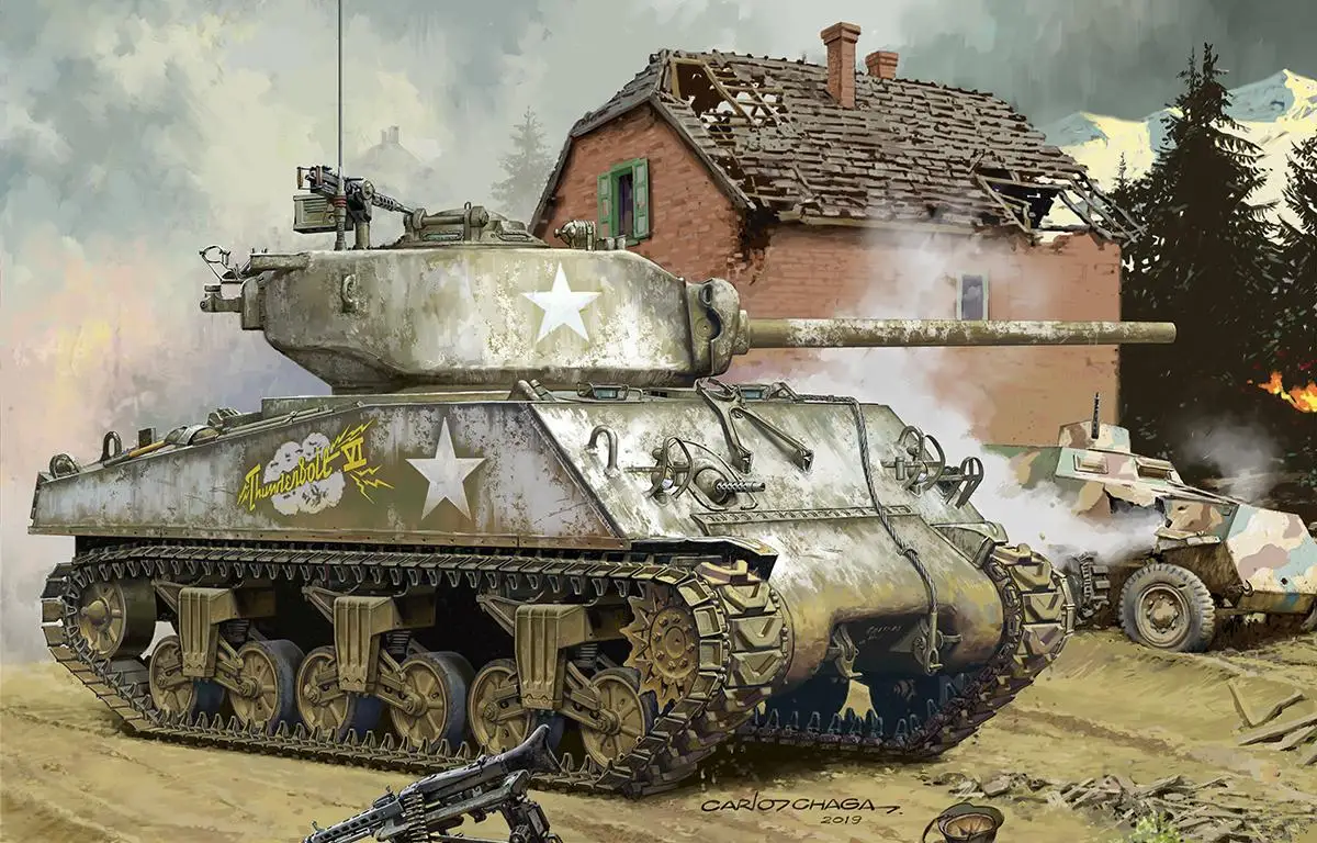 

Meng Model TS-043 1/35 M4A3(76) W Sherman model kit