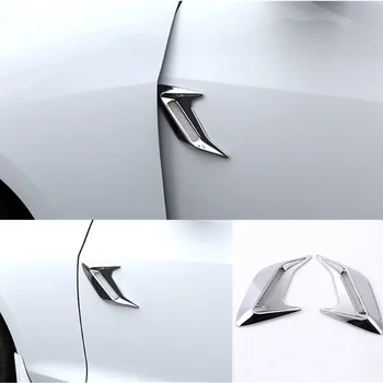 

2pcs Universal Car Simulation Side Vents Decorative Air Flow Intake Hood For Peugeot 206 207 307 308 407 508 2008 3008 4008 5008