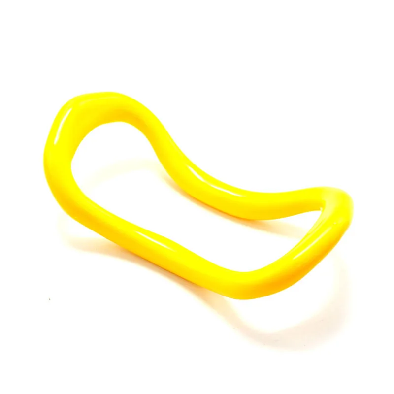 Кольцо для йоги фасции Растяжка сопротивление поддержка магический круг растяжения кольцо фитнес вспомогательная тренировка пилатес оборудование - Цвет: Цвет: желтый