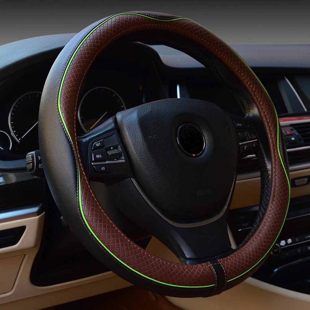 Чехол на руль автомобиля из натуральной кожи 38 см|Чехлы руль| |