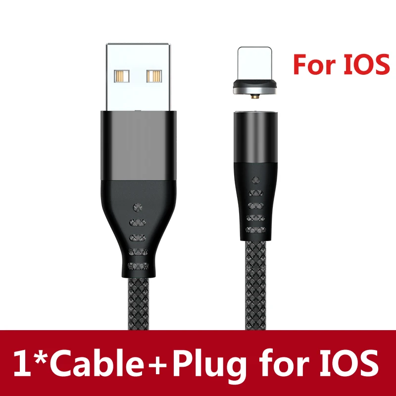 AUFU LED Magnetic USB Charging Cable Type C Phone Cable Magnet Charger Micro USB Cord For Xiaomi Samsung For iPhone 12 magnetic phone charger Cables