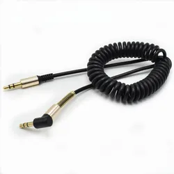 Spring audio cable audio cable 3.5 jack AUX audio cable 1.8M jack 3.5MM male to male phone car speaker MP4 headset
