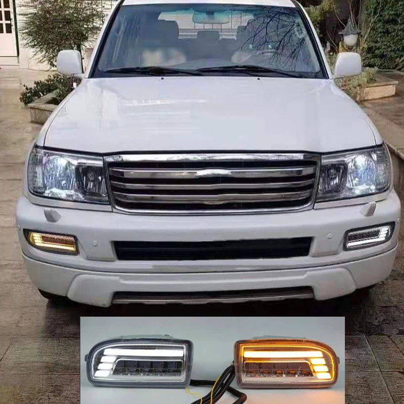 US $74.80 LED Fog Lights for TOYOTA LAND CRUISER 100 LC100 19982007 LED DRL Headlights Driving Lamp fog light UZJ100 FZJ100