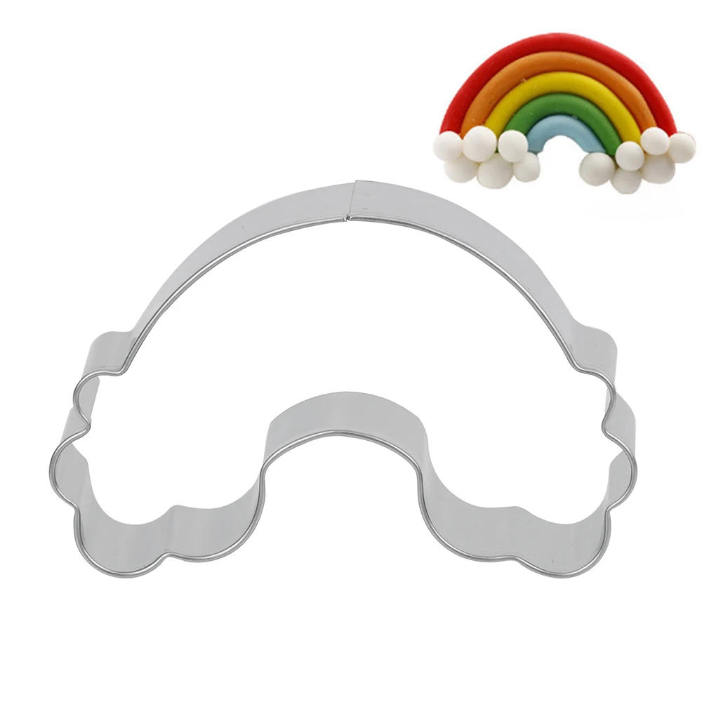 rainbow NICEYARD 3D формочки для печенья Плунжерные формы для печенья DIY Формочки Для Выпечки Торта Кондитерские инструменты для украшения помадка форма для выпечки - Цвет: rainbow