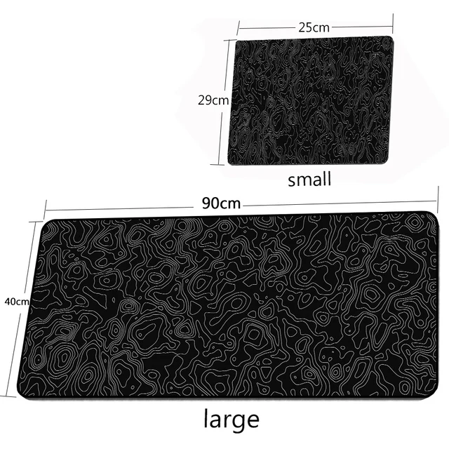 Big Art Mousepad White Black Desk Protector Pad on The Table Pads Computer Mat Xxl Mouse Pad Extended Pad Deskmat Office Carpet Black white
