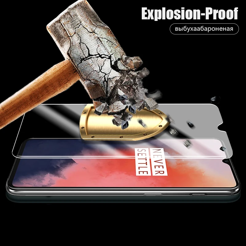 3-в-1 чехол+ Камера Стекло для oneplus 7t pro Экран протектор объектива Стекло на oneplus 7, 7, 6, 6 комплектов/партия, защитный Стекло