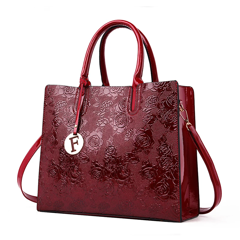 Тисненые цветы PU кожаная женская сумка индивидуальная модная сумка новая модная высококачественная повседневная женская сумка на плечо