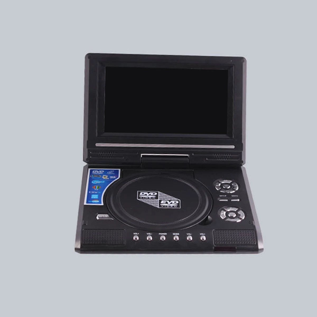 7.8 Inch Portable HD TV Home Car DVD Player VCD CD MP3 DVD Player USB SD Cards RCA TV Portatil Cable Game 16:9 Rotate LCD Screen