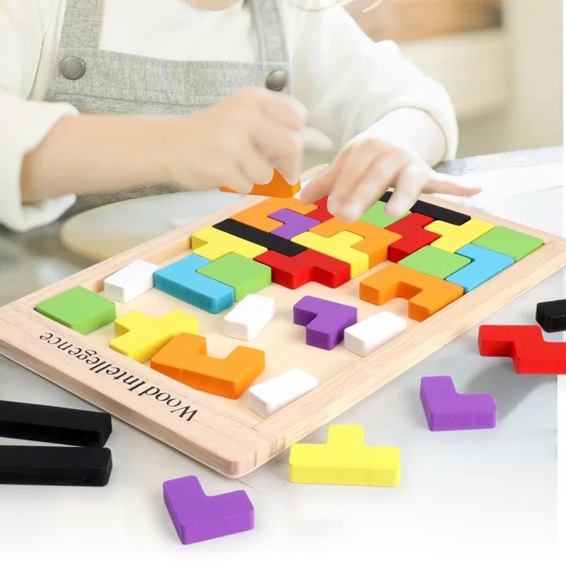 Головоломка доска с кубиками игра образование активность родителей и детей 3D