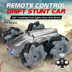 Mini voiture de cascade 4 roues motrices radiocommandée pour enfant, jouet à grande vitesse d'escalade tout terrain, véhicule rotatif à 360 degrés, cadeaux 
