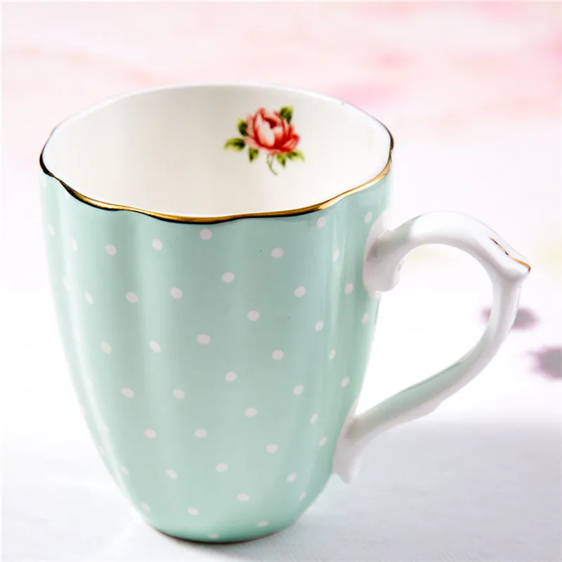 Королевский английский пасторальный костяного фарфора кофейные чашки большой емкости керамическая кружка для молока на завтрак и чашка